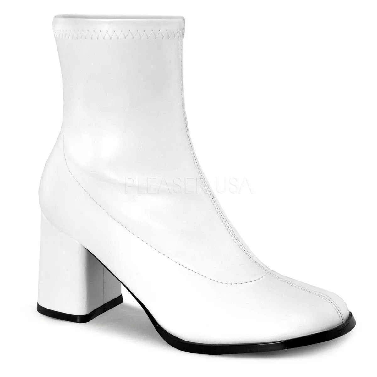 3" Heel GOGO-150 White Pu