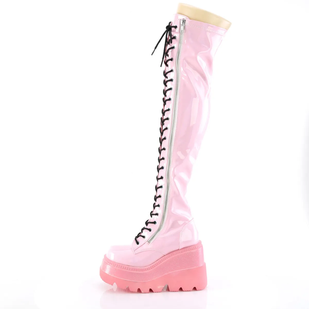 4 Inch Platform SHAKER-374-1 Baby Pink Holo