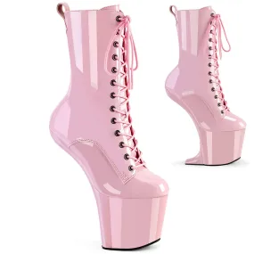 8 Inch Heelless CRAZE-1040 Baby Pink Patent