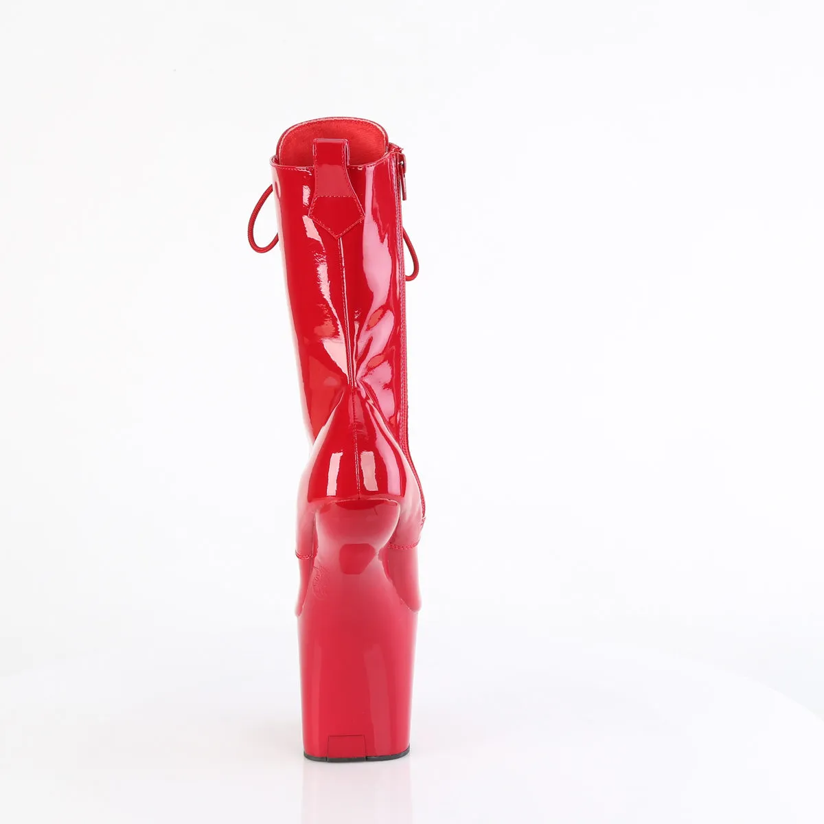 8 Inch Heelless CRAZE-1040 Red Patent