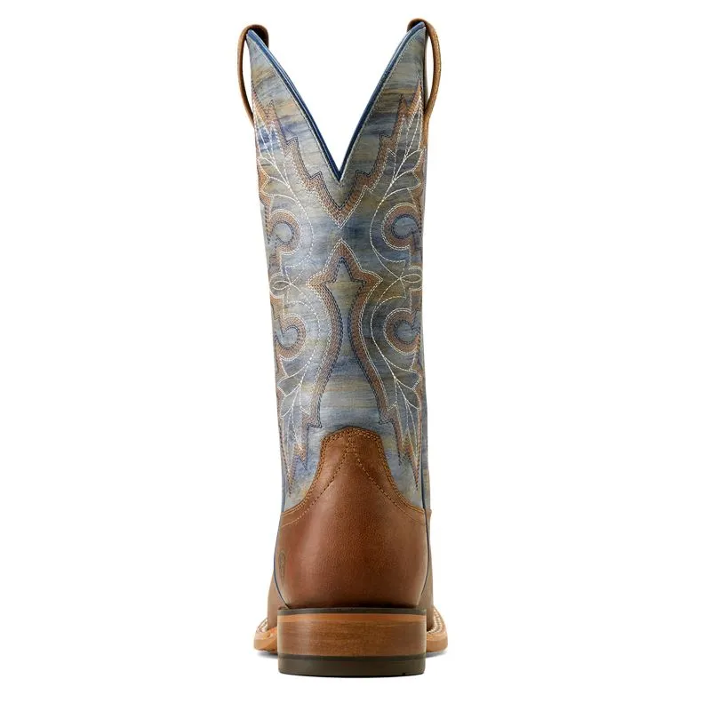 'Ariat' Men's 13 Standout Western Square Toe -  Loco Brown / Cloud Blue