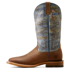 'Ariat' Men's 13 Standout Western Square Toe -  Loco Brown / Cloud Blue