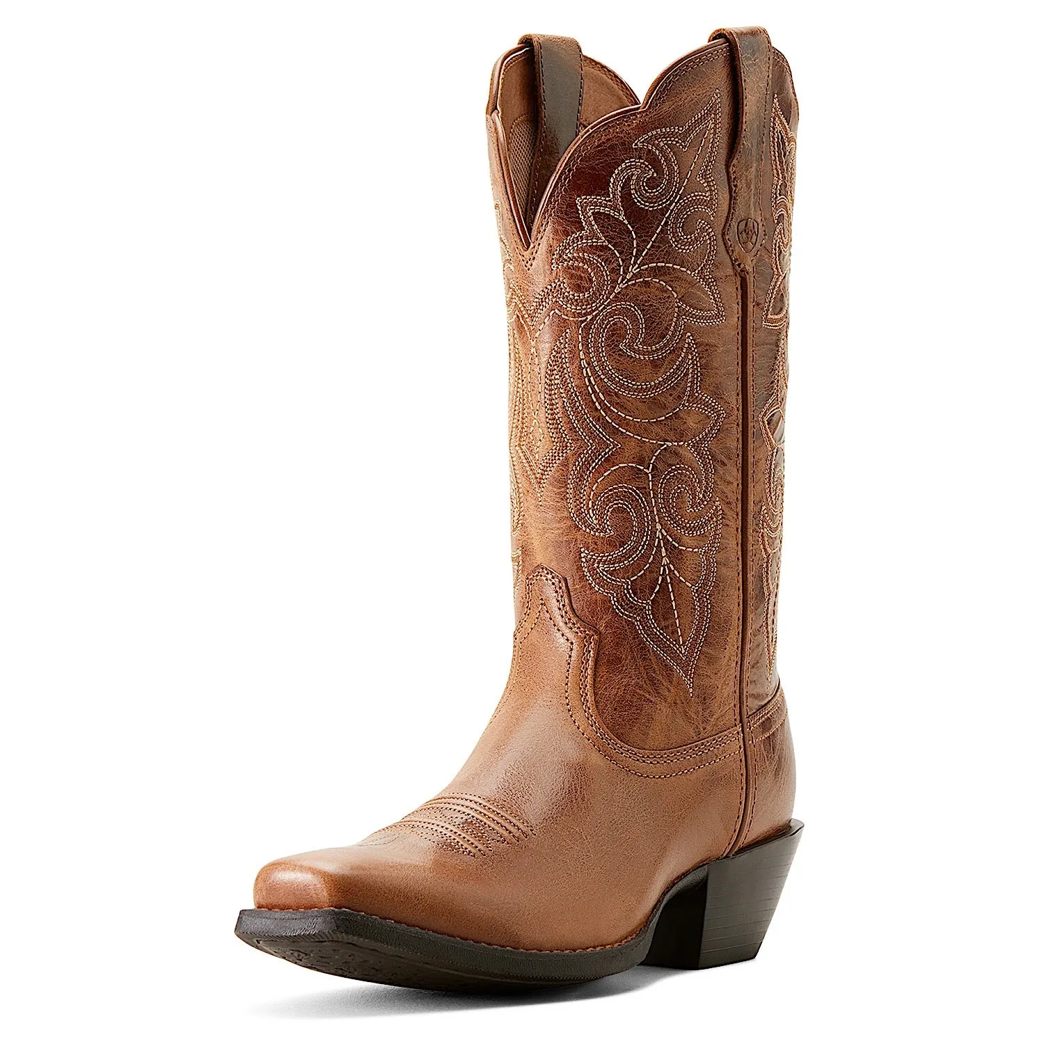 Ariat Women's Round Up Square Toe Western Boot Ready Russet