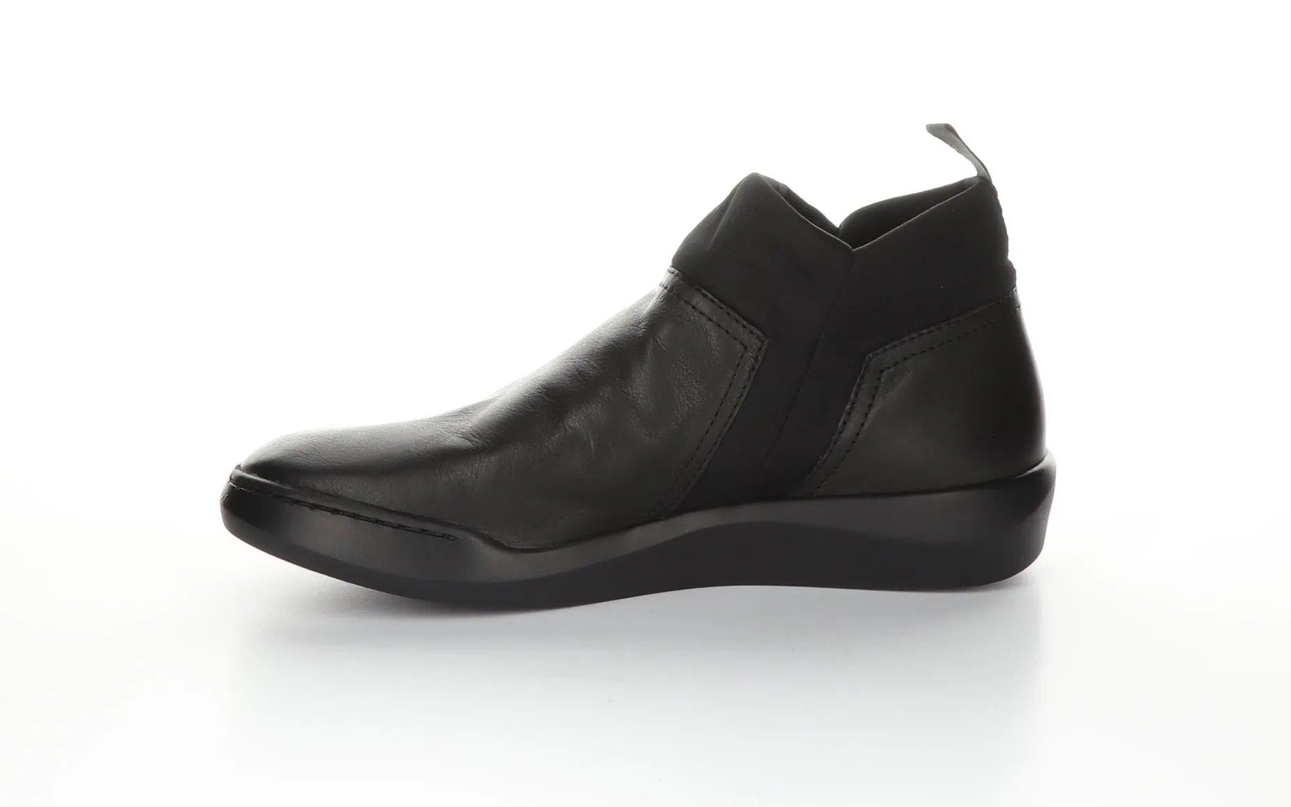 BELU598SOF BLACK Elasticated Ankle Boots