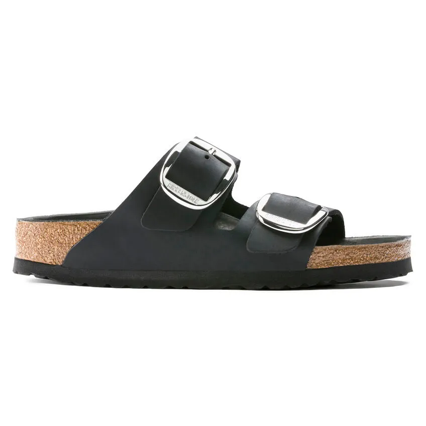 'Birkenstock' Women's Arizona Big Buckle Leather Sandal - Black (Narrow)