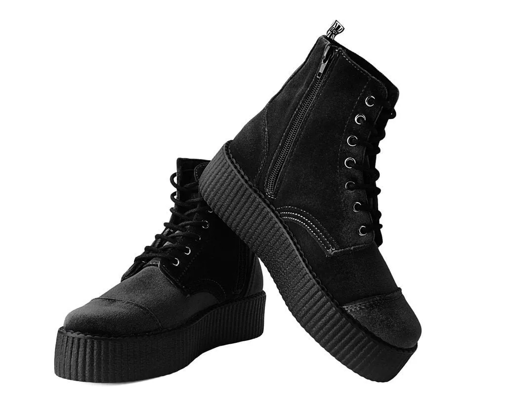 Black Velvet 7-Eye Viva Mondo Boot