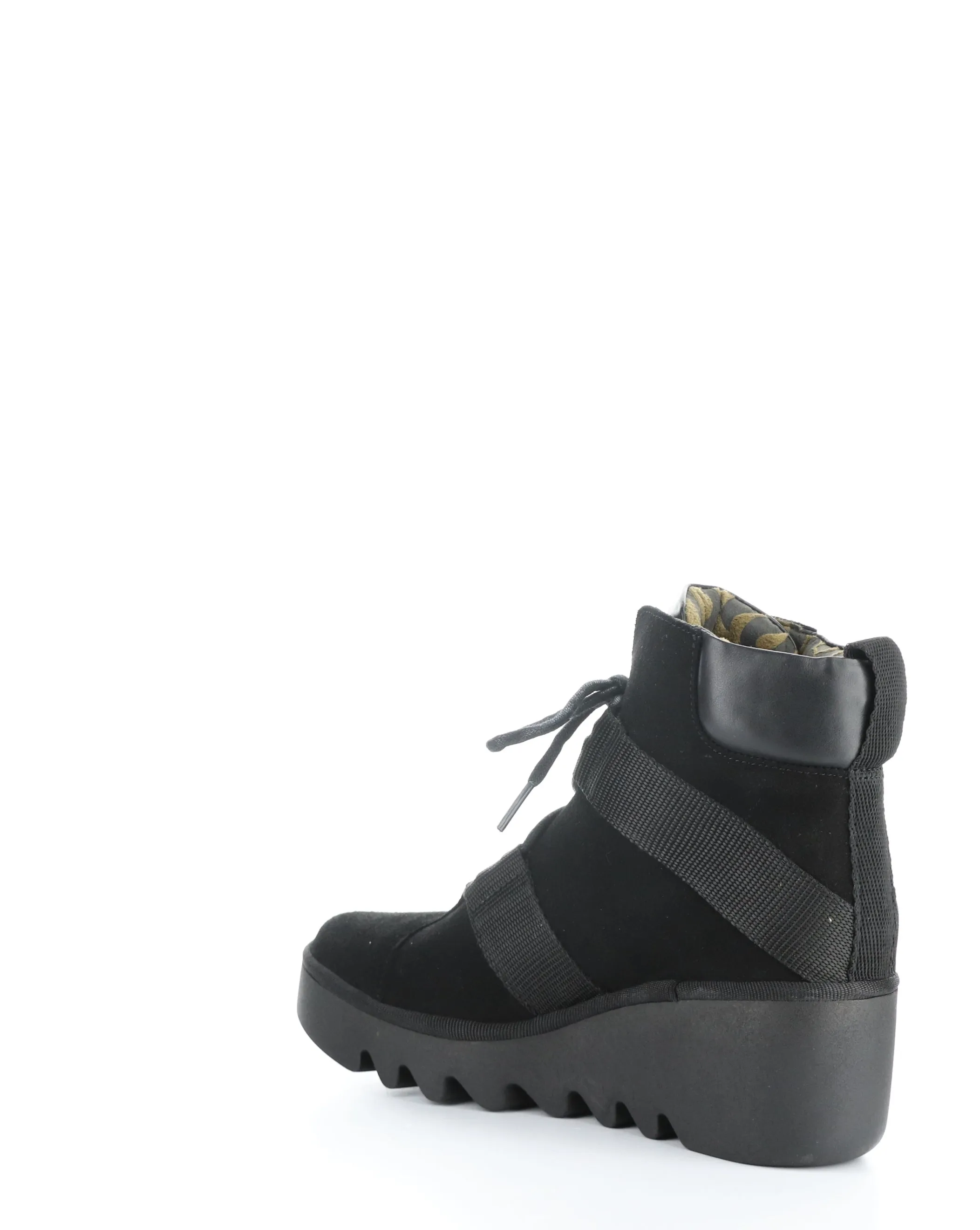 BLOM460FLY 000 BLACK Round Toe Boots