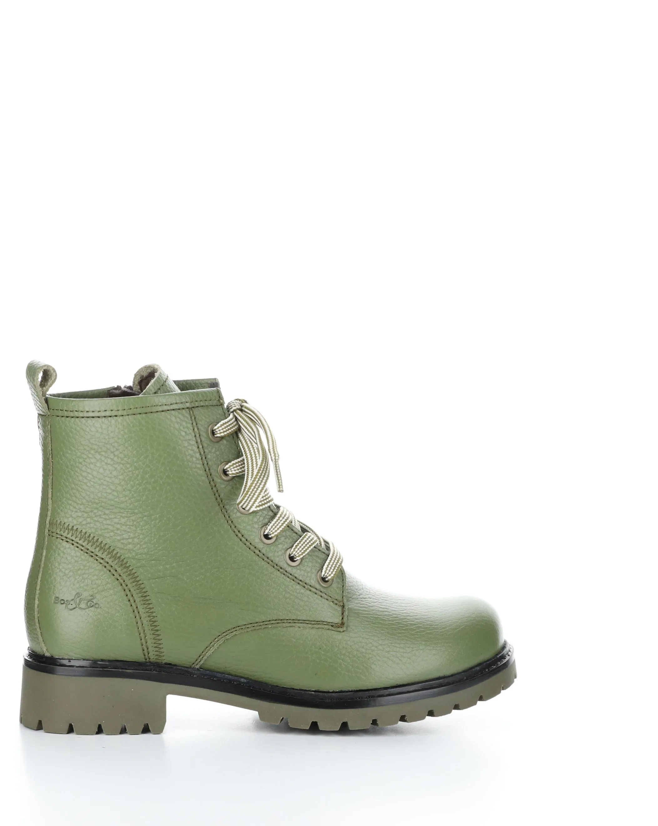 CARINAS OLIVE Round Toe Boots