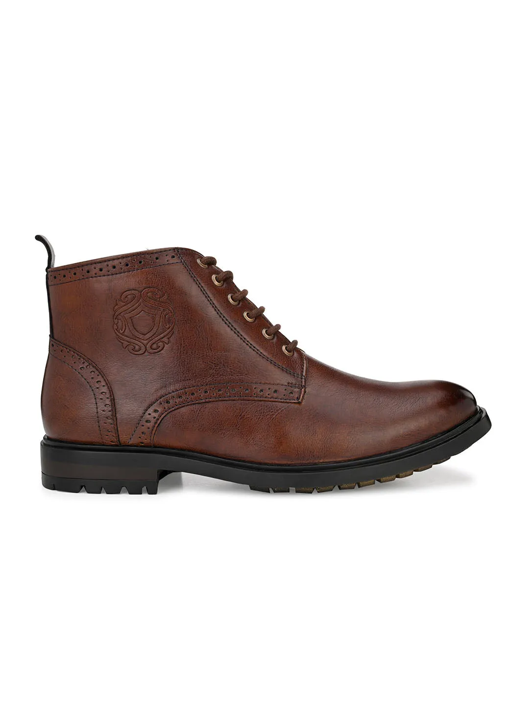 Cavalry Tan Lace-Up Boots