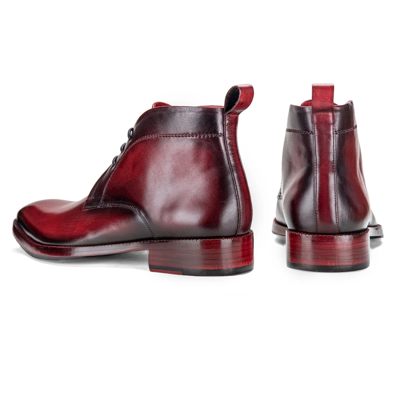 Chukka Boots- Wine Red