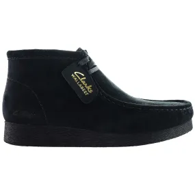 Clarks Wallabee Womens Black Boots