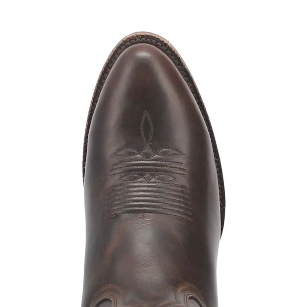 'Dan Post' Men's 12" Woodrow Western Round Toe - Chocolate