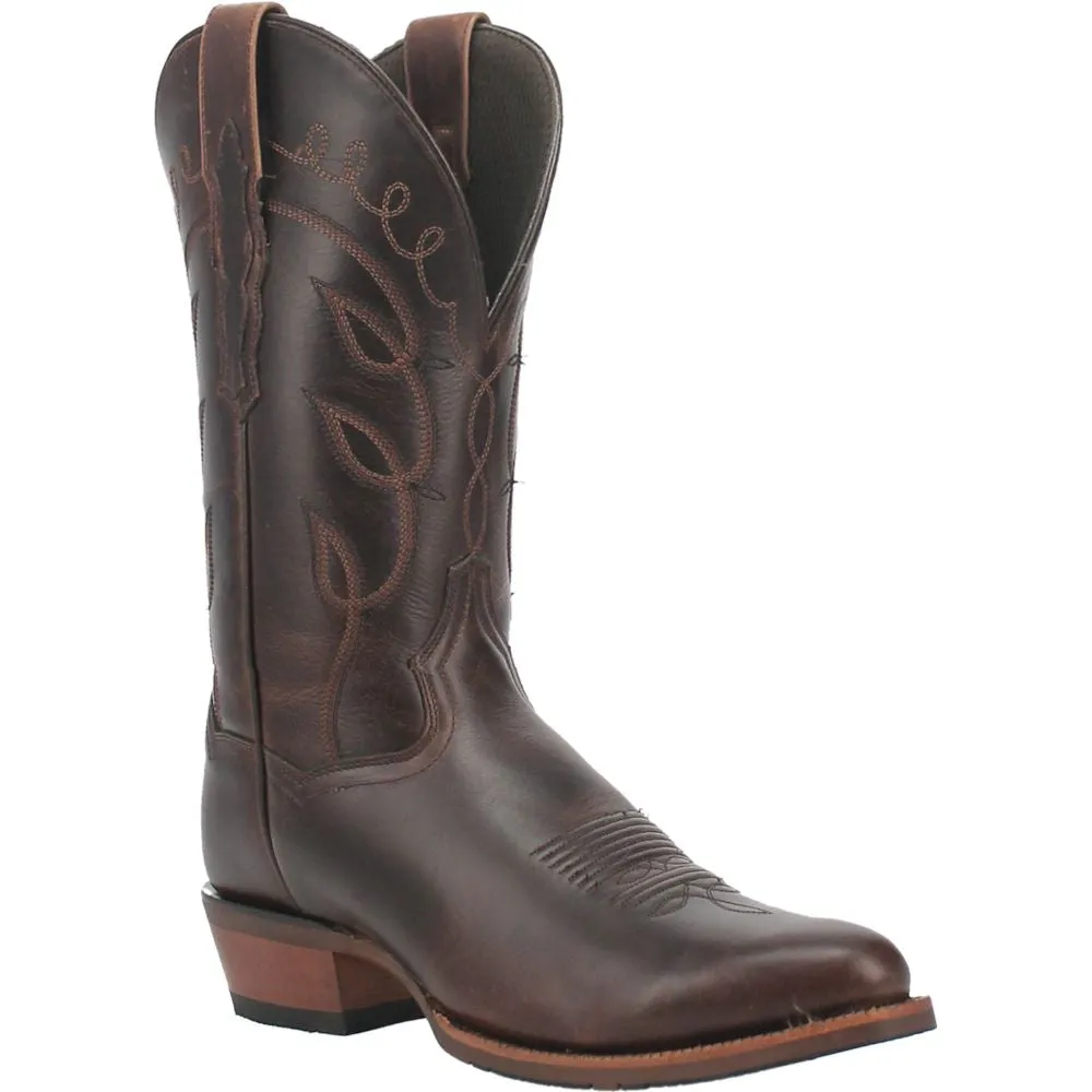 'Dan Post' Men's 12" Woodrow Western Round Toe - Chocolate