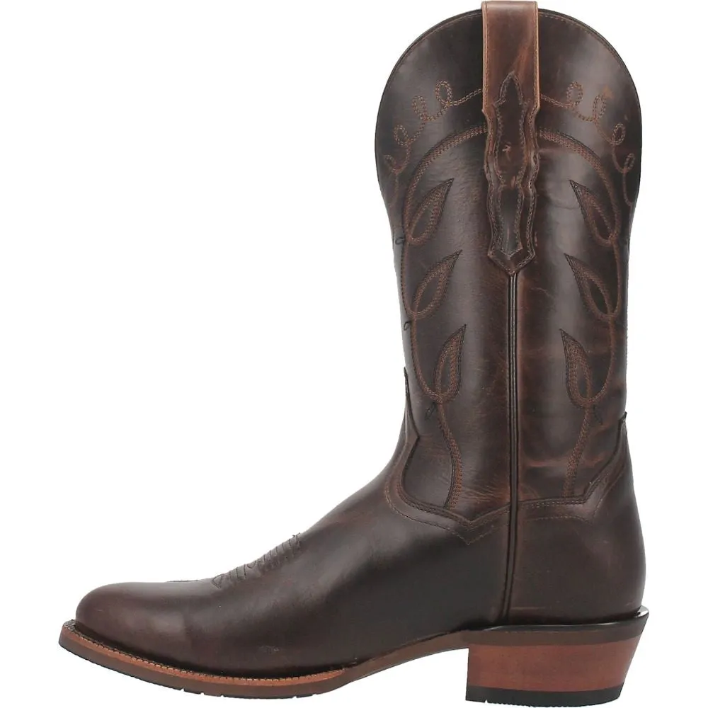 'Dan Post' Men's 12" Woodrow Western Round Toe - Chocolate