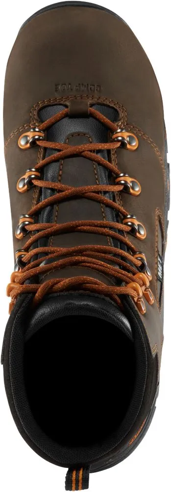 'Danner' Men's 6 Vicious MetGuard EH WP Comp Toe - Brown / Orange