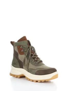 DEKE BROWN/OLIVE/STONE Round Toe Boots