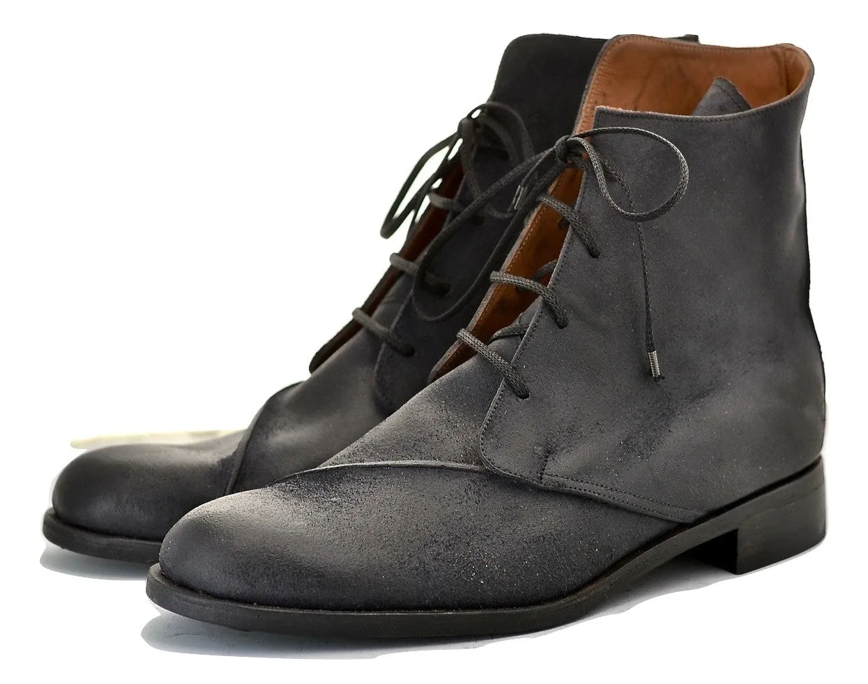 Derby Boot | waxy black | rev cordovan