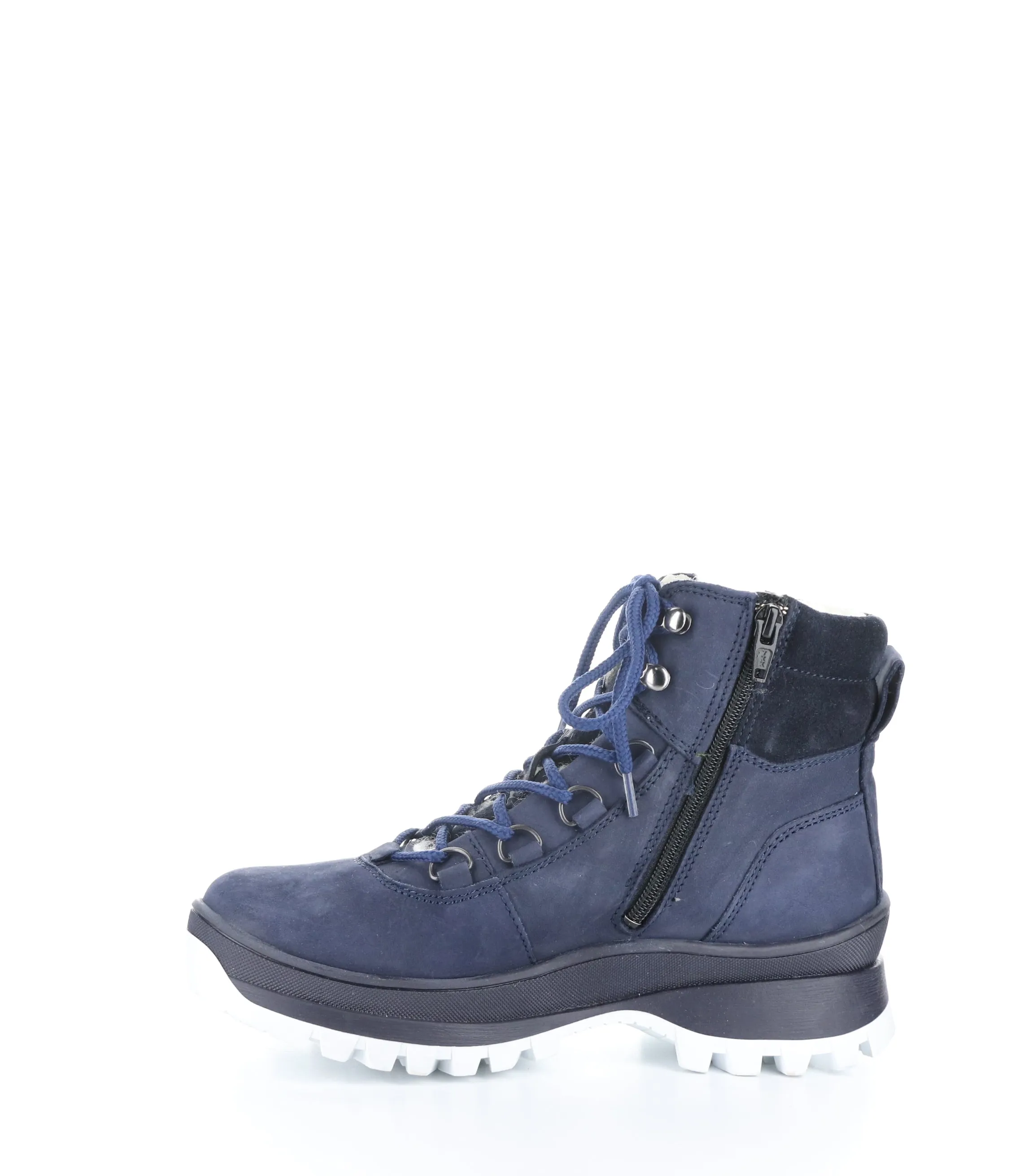 DIAS NAVY Round Toe Boots