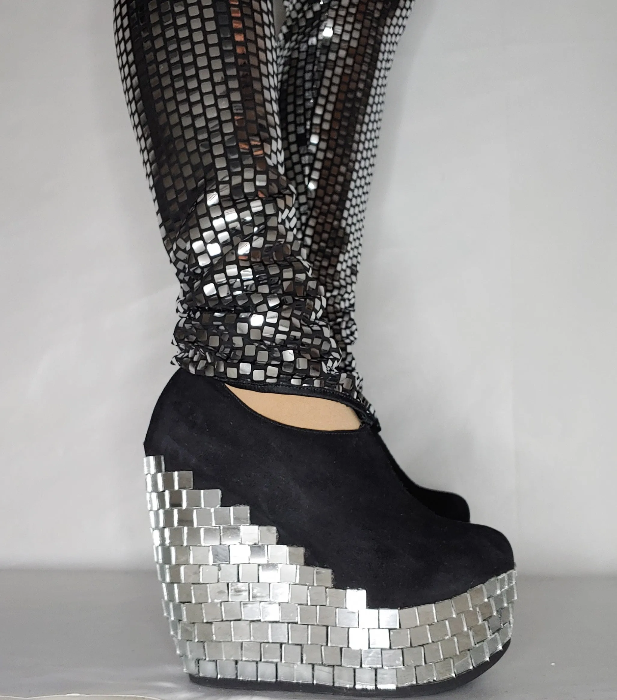 Disco MIRROR BALL Platform Shoes