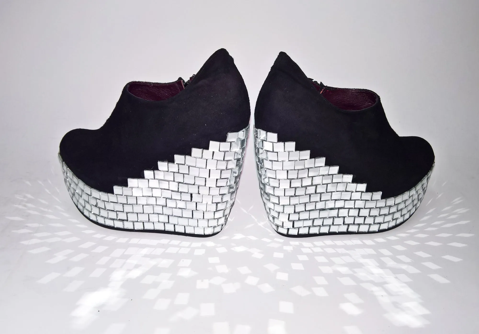 Disco MIRROR BALL Platform Shoes