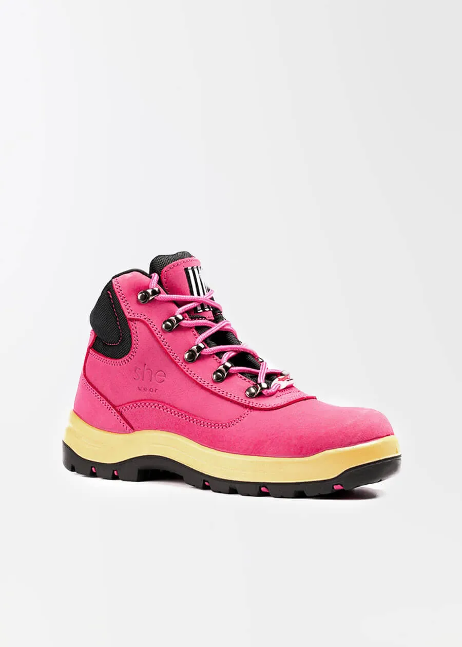 Does: ladies safety work boots (hiker style)