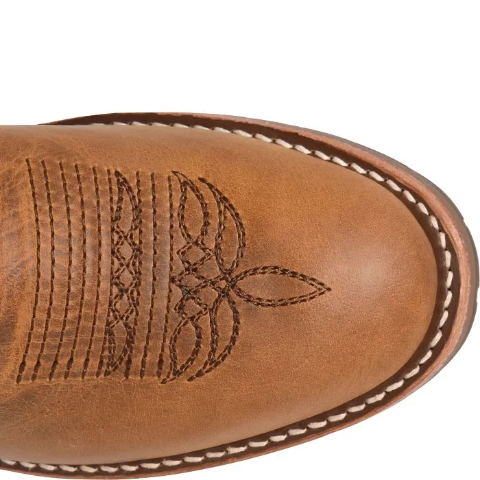 'Double H' Men's 11 Toscosa SR Western Round Toe Roper - Tan