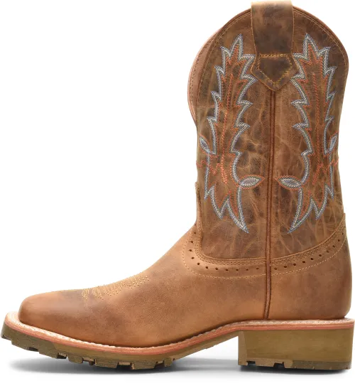 'Double H' Men's 11" Aberdeen EH SR Western Work - Brown