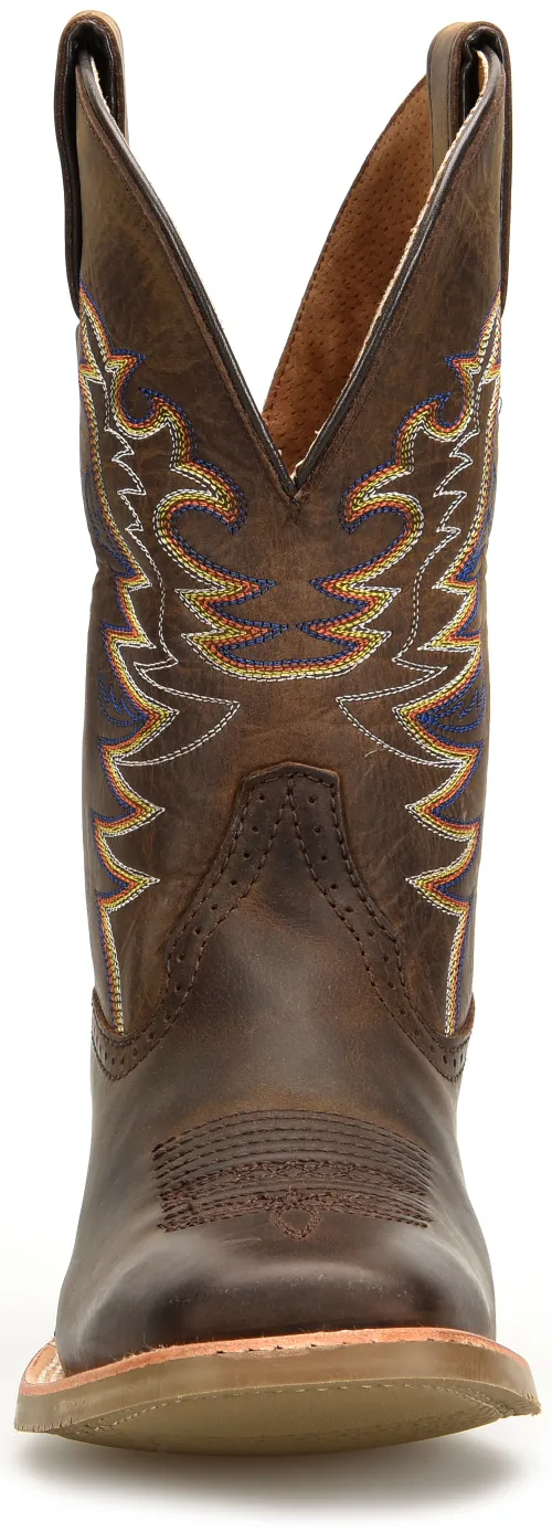 'Double H' Men's 11" Orin Western Square Toe Roper - Valencia Crazy Horse