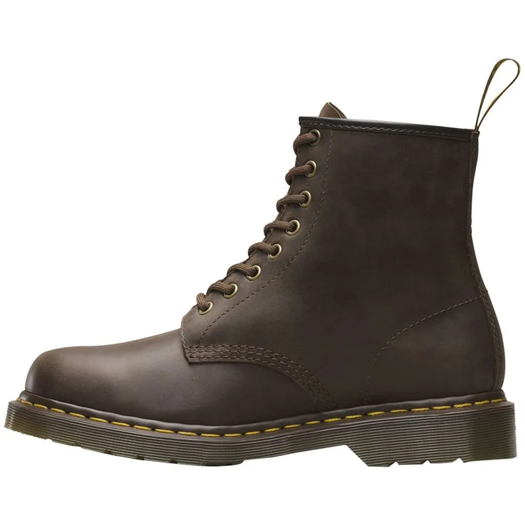 Dr. Martens 1460 8 Eyelet Gaucho Unisex Crazyhorse Leather Ankle Combat Boots - UK 7