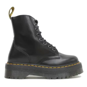 Dr. Martens Jadon Black Unisex Leather Mid-calf 8-eye Boots - UK 4