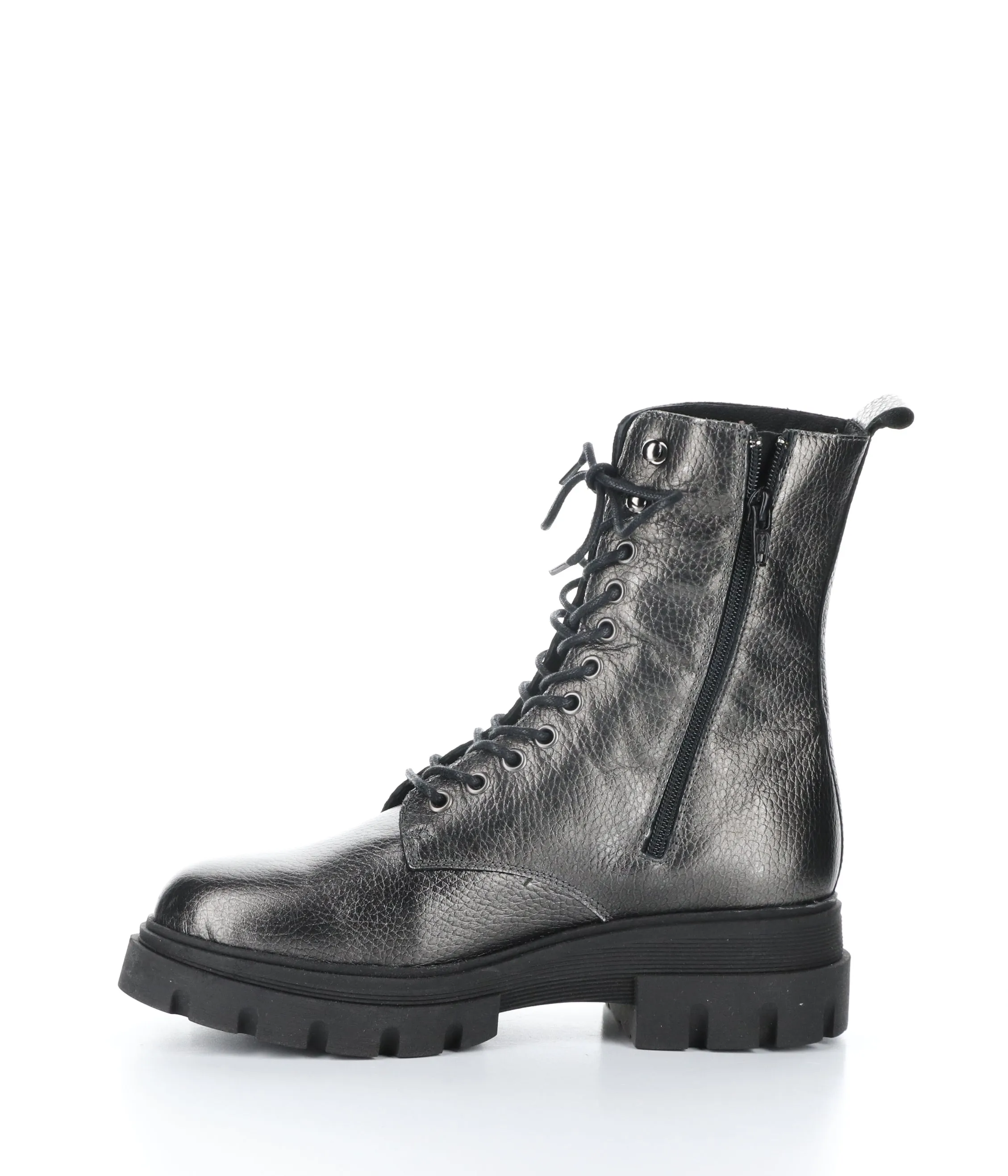 FELETA GREY Round Toe Boots