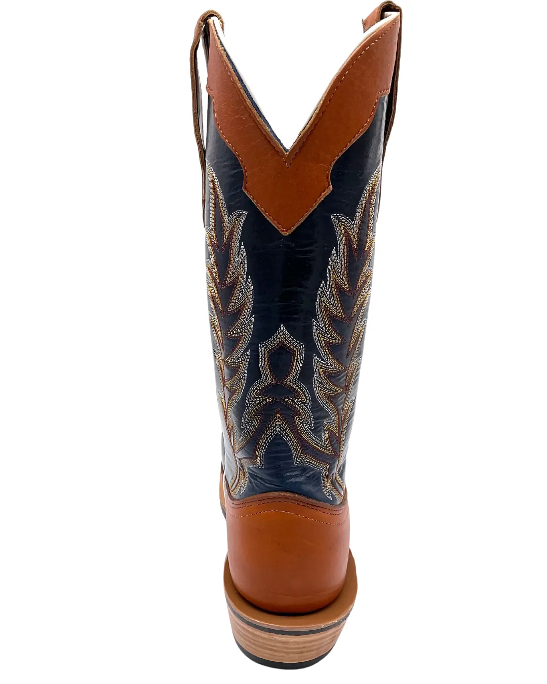 'Fenoglio Boots' Men's 13" Boomer Western Square Toe - Russet / Blue