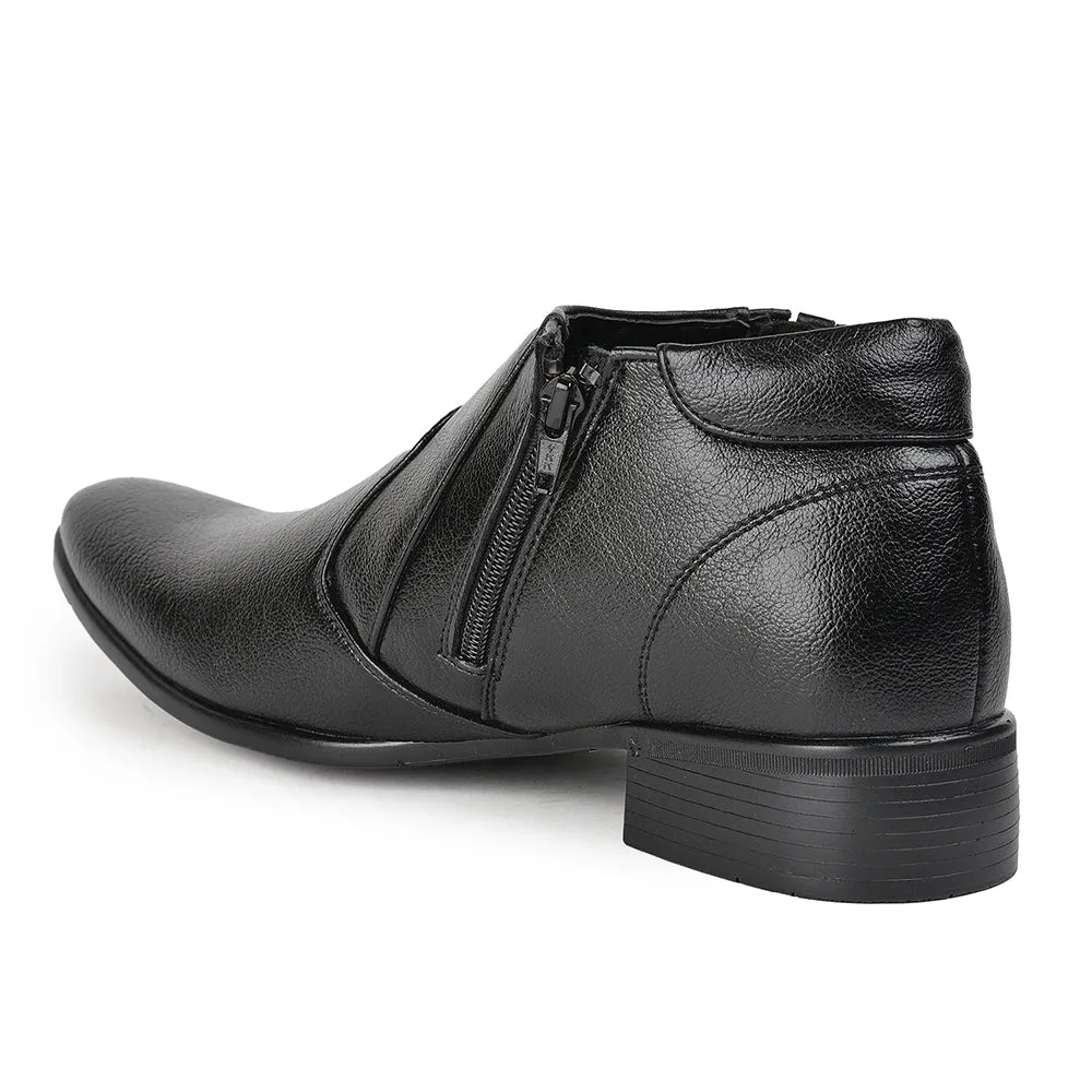 Fortune (Black) Ankle Boots For Men A1-07 By Liberty