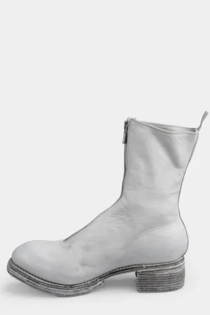 Front zip high top boots | PL2WZ, Light Grey (Double sole)