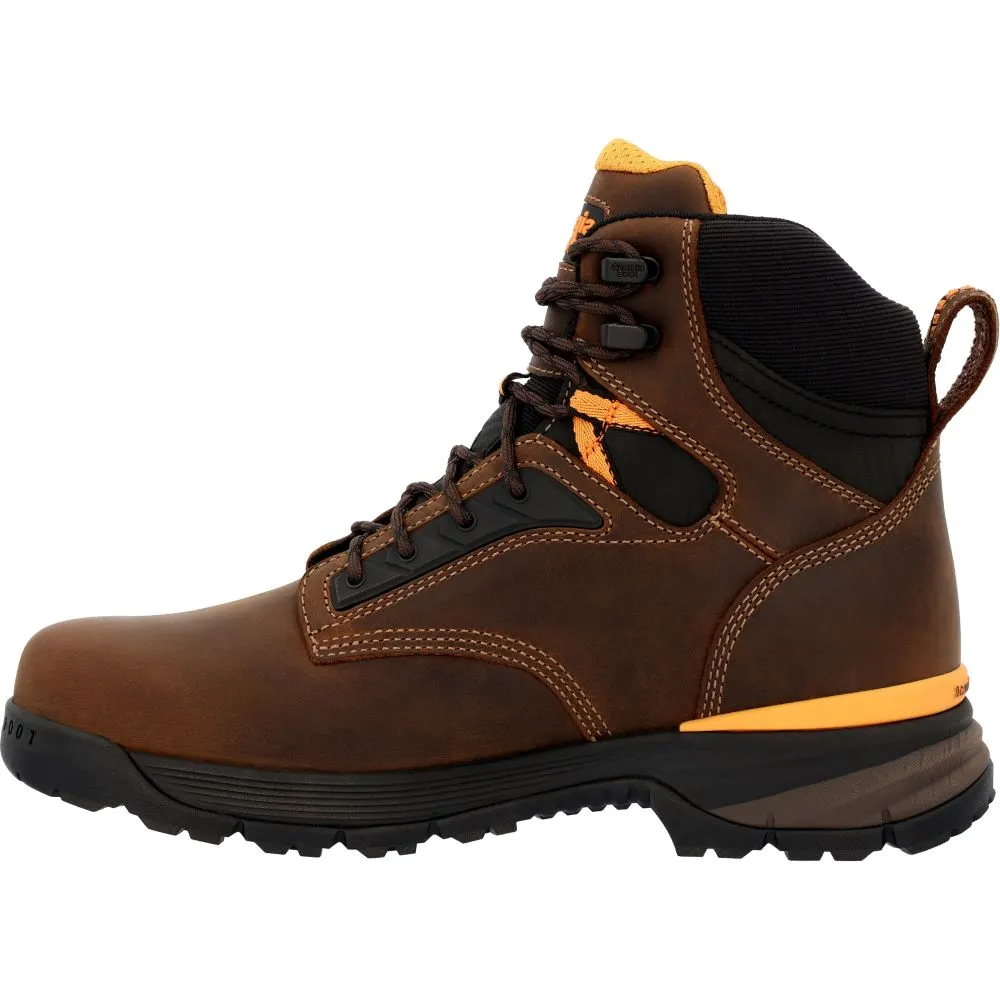 'Georgia Boot' Men's 6" TBD EH WP Alloy Toe - Brown