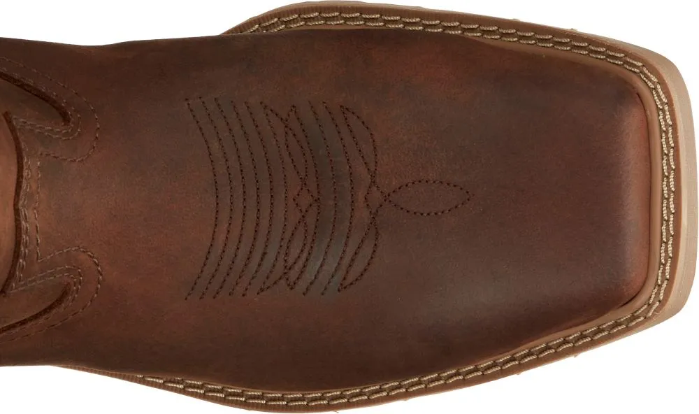 'Justin' Men's 11" Buster Water Buffalo EH WP Steel Toe - Pecan Brown