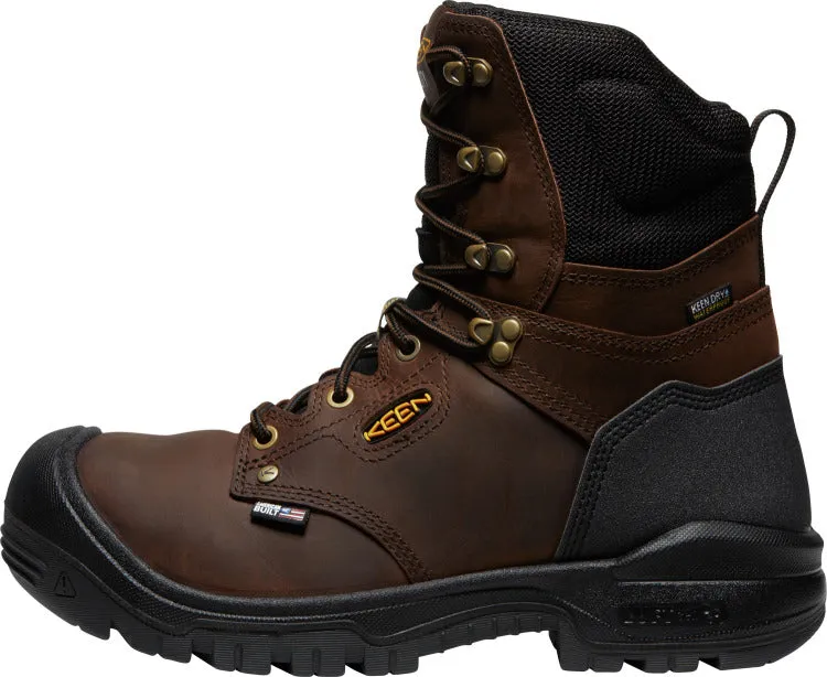 'Keen Utility' Men's 8 Independence EH WP Soft Toe - Dark Earth / Black