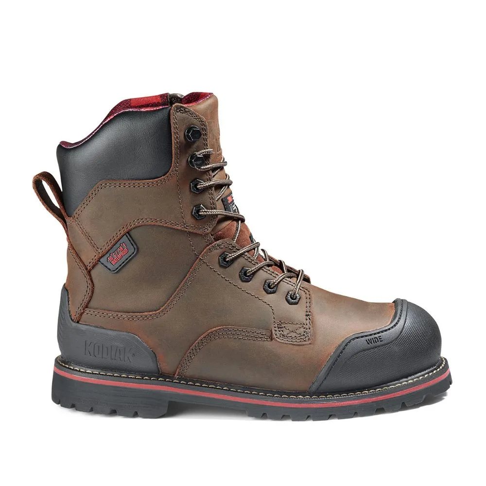 Kodiak Widebody WP Men's 8" Composite Toe 600g Insulated Work Boot KD0A8353DBX - Brown