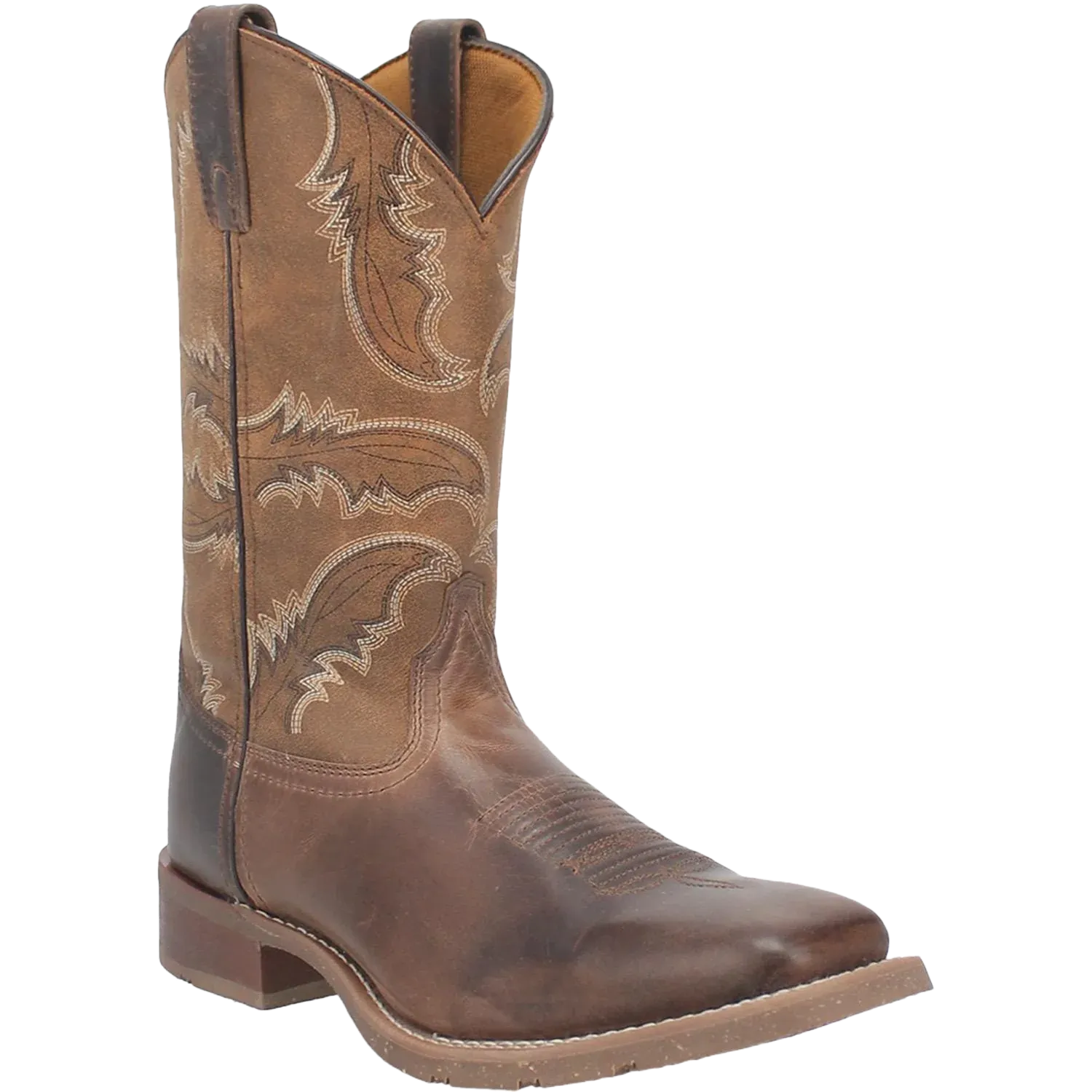 'Laredo' Men's 11 Bradshaw Western Square Toe - Brown / Tan