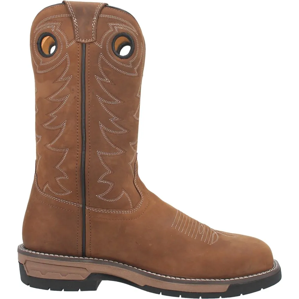 'Laredo' Men's 11" Decker Western Square Steel Toe -  Brown