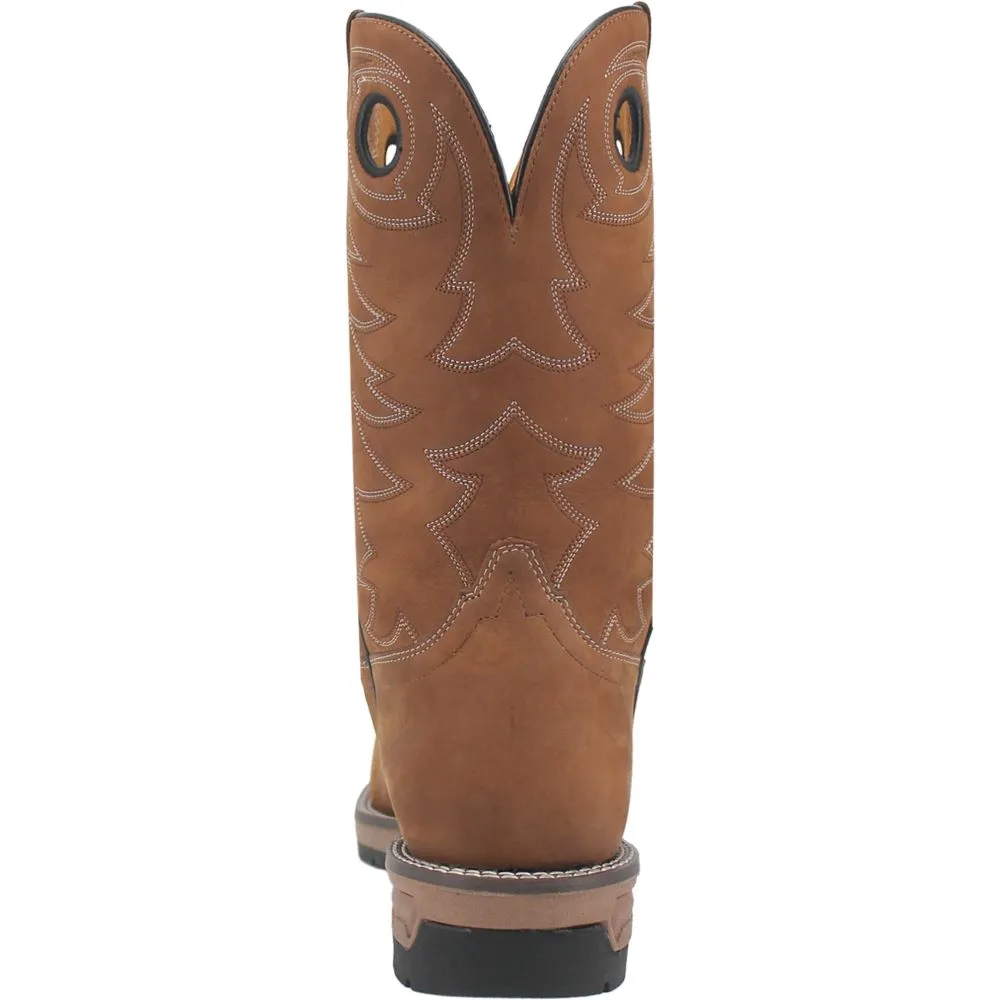 'Laredo' Men's 11" Decker Western Square Steel Toe -  Brown