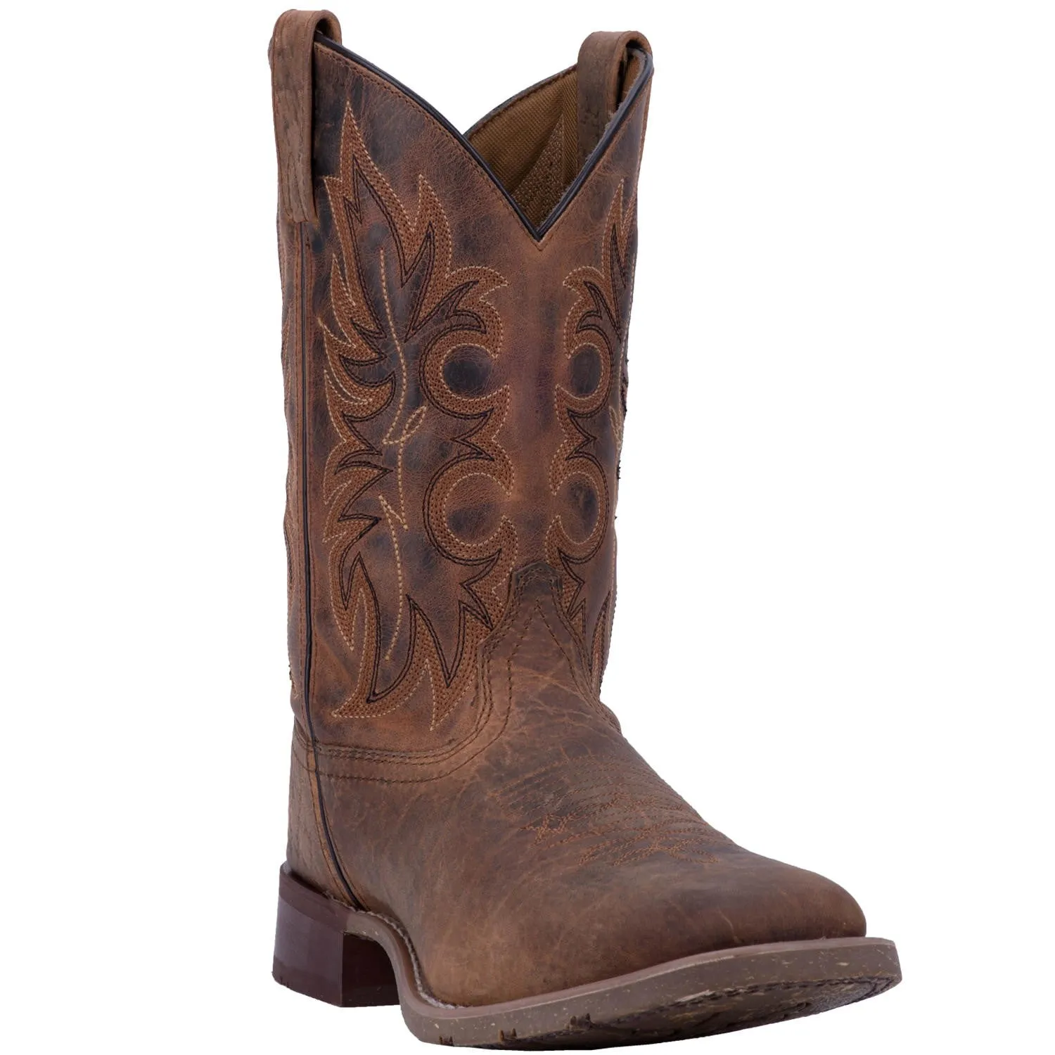 'Laredo' Men's 11" Rancher Stockman Western Square Toe - Rust / Brown