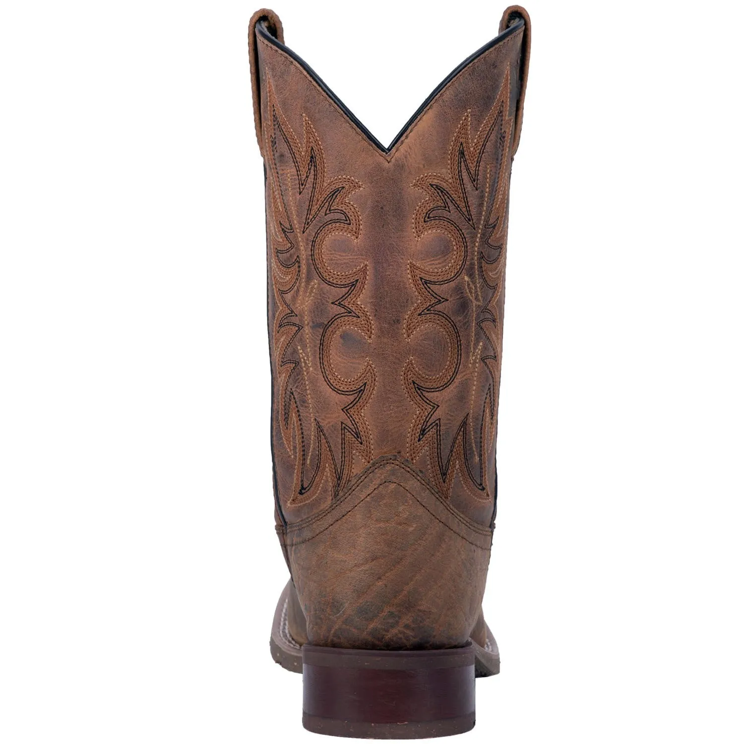 'Laredo' Men's 11" Rancher Stockman Western Square Toe - Rust / Brown