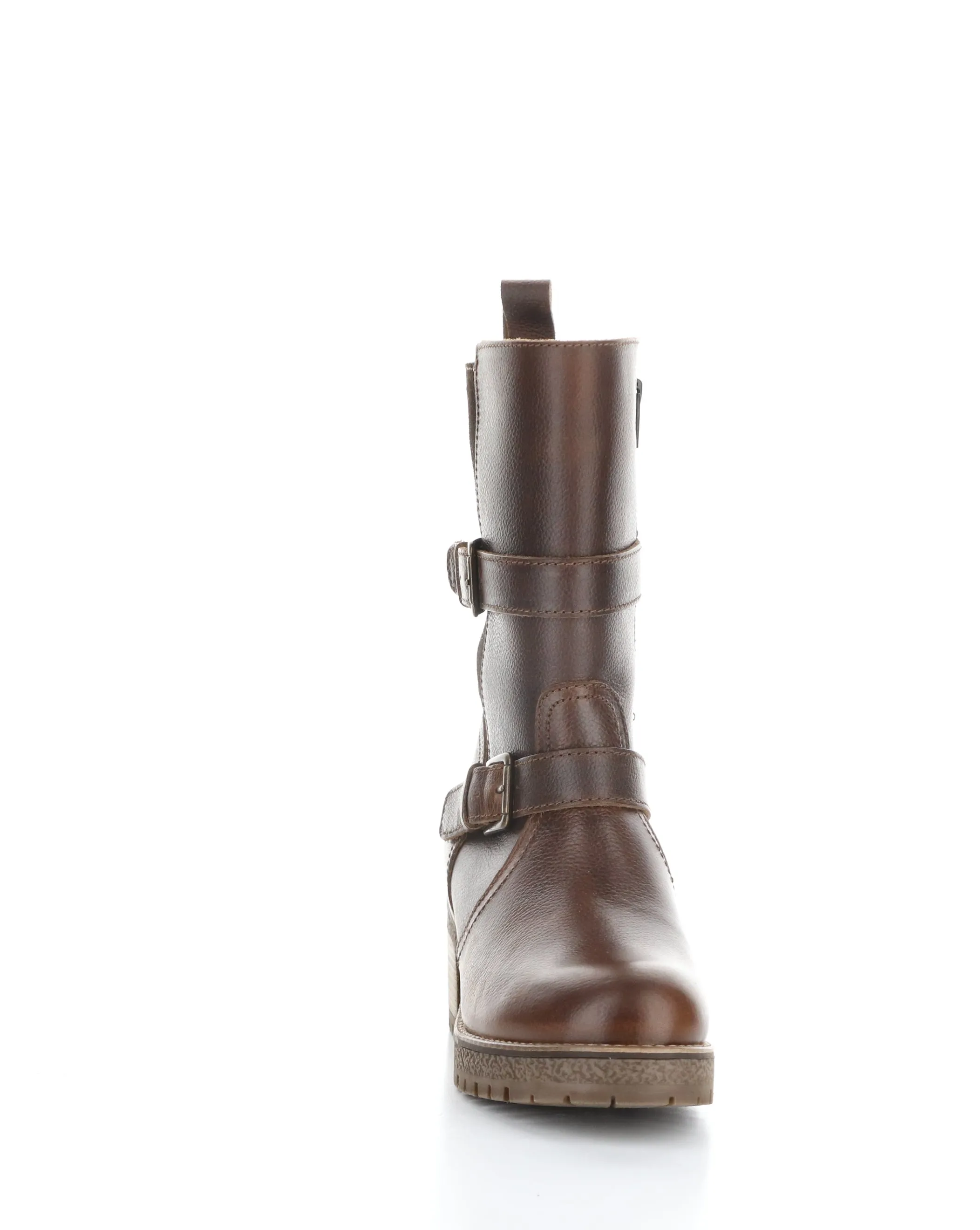 MAISE BRANDY/COFFEE Round Toe Boots