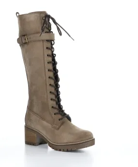 MOKY TAUPE Round Toe Boots