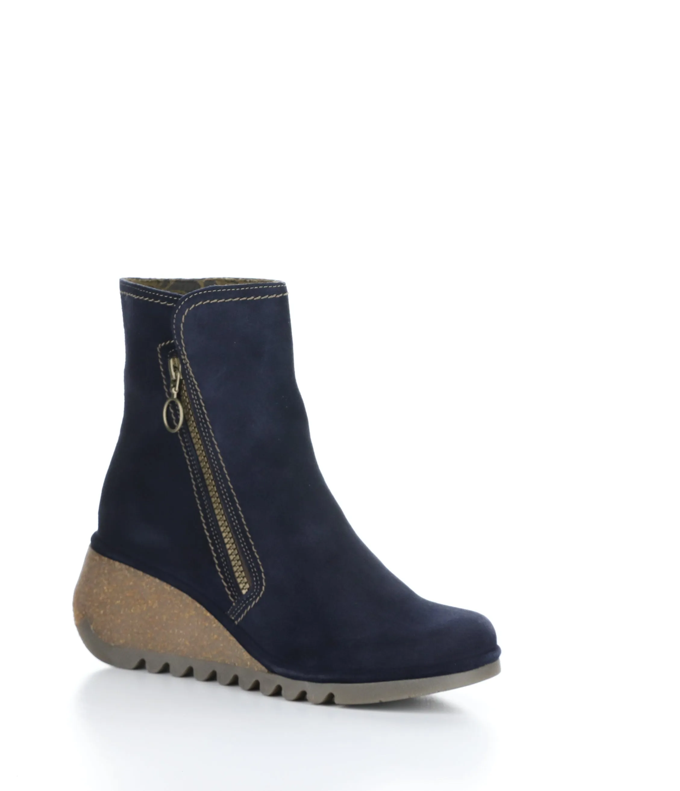 NELA407FLY 002 NAVY Round Toe Boots