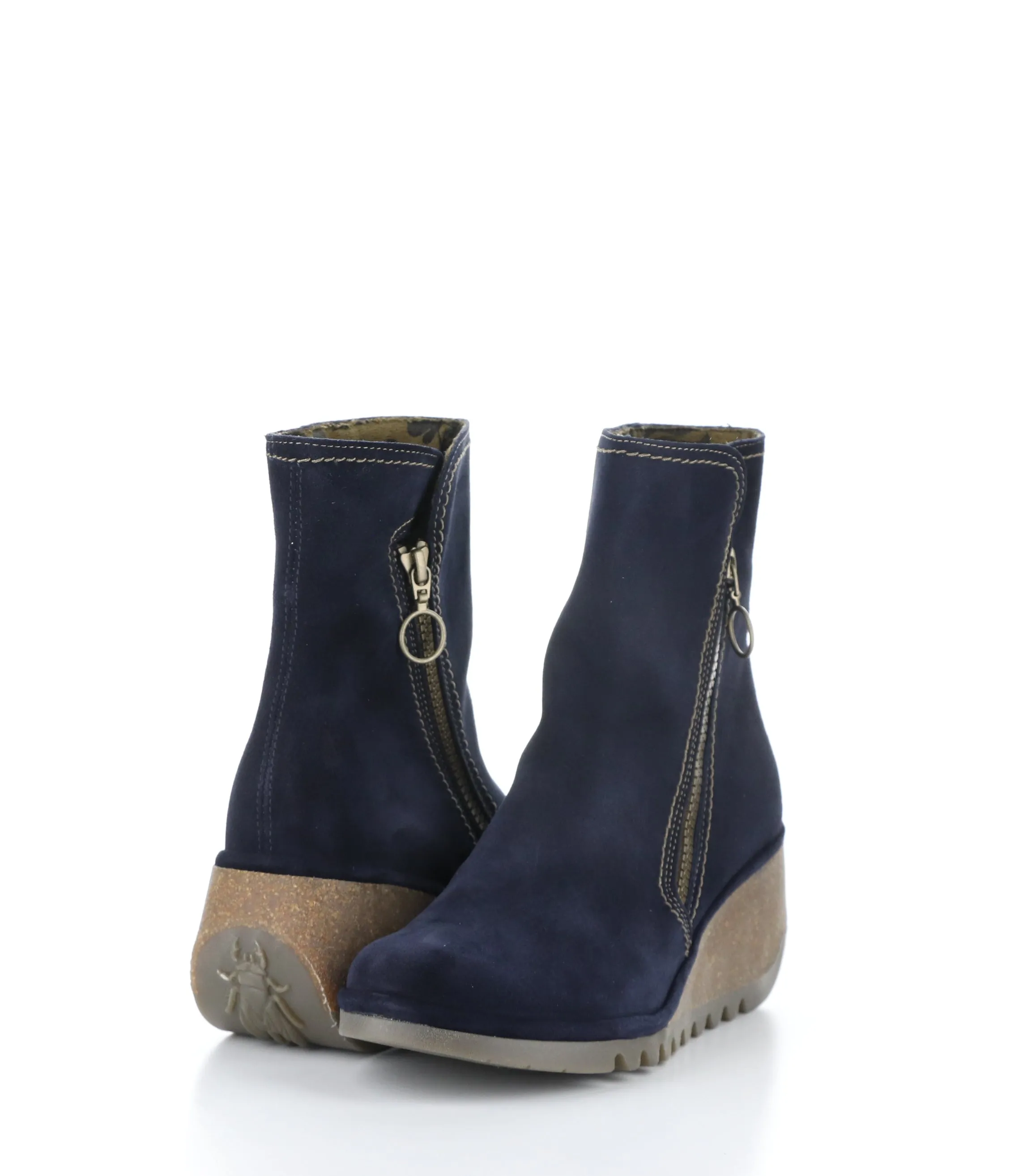 NELA407FLY 002 NAVY Round Toe Boots