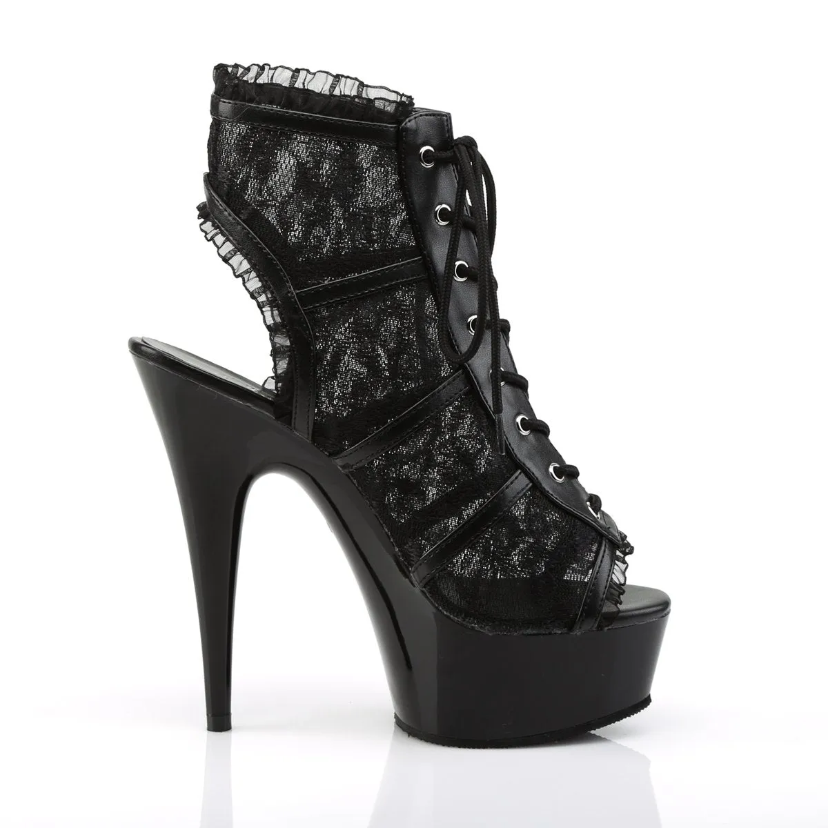 Pleaser Delight-696LC Ankle Boots