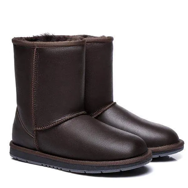 Premium Short Napa Leather UGG Boots