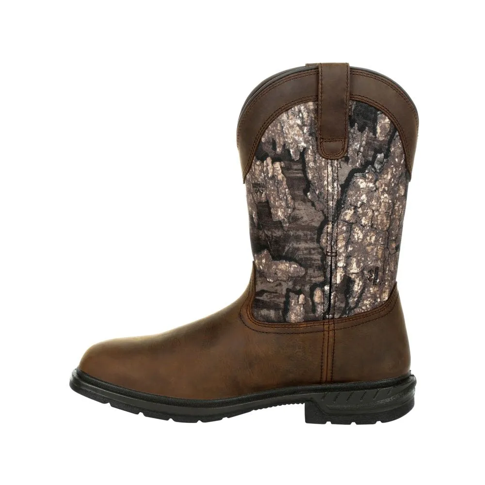 'Rocky' Men's 11" Worksmart 400G WP Western Soft Toe - Realtree Timber